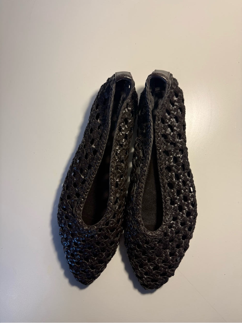 Madewell brown Woven Pointed-Toe Flats